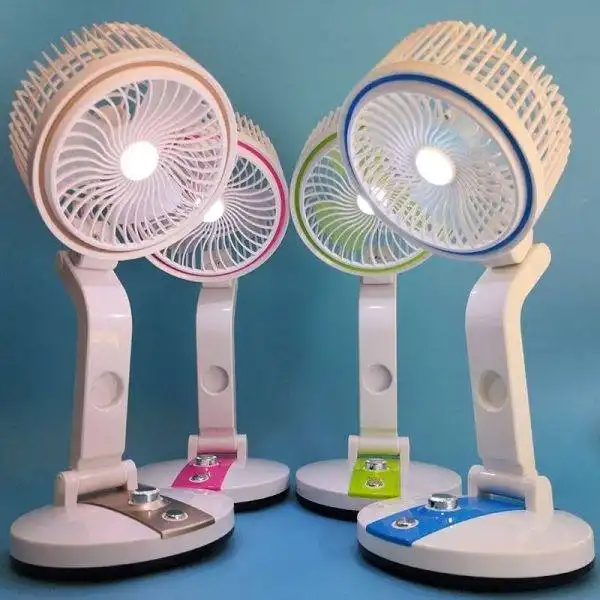 Folding Rechargeable Fan with Light