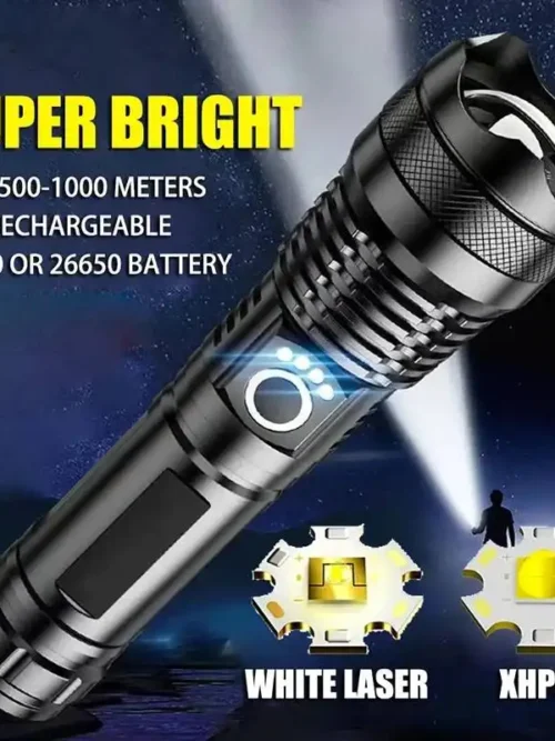 Mini Portable Rechargeable Led flashlight with Power Bank