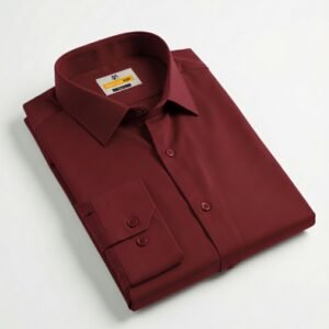 Ironless Micro-Spandex Shirt (Maroon)